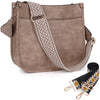 HKCLUF Crossbody Bags for Women Hobo Handbags With 2 Adjustable Leopard Guitar Strap Shoulder Bucket Bags