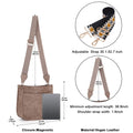 HKCLUF Crossbody Bags for Women Hobo Handbags With 2 Adjustable Leopard Guitar Strap Shoulder Bucket Bags