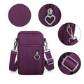 Small Cell Phone Pouch, EEEkit Women's Crossbody Purse Bag, Nylon Lightweight Shoulder Wallet with Adjustable Strap