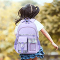 Aursear School Backpack for Girls, Kids School Bag for Teens Girls, Lightweight Bookbag Gifts, Purple