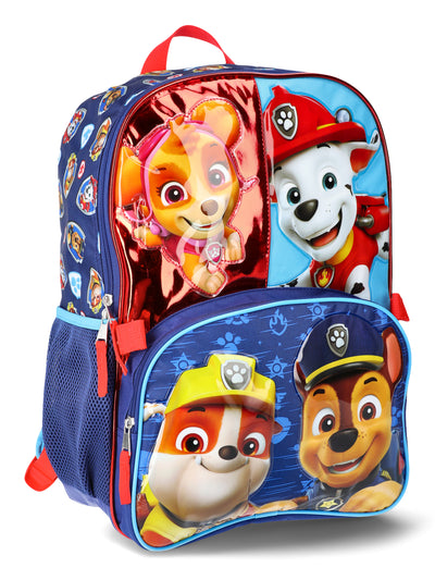 Paw Patrol Kids 17" Backpack and Lunch Bag, 2-Piece Set, Blue