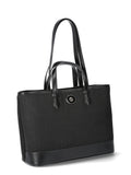 Time and Tru Women's Chloe Tote Bag, Black Jacquard