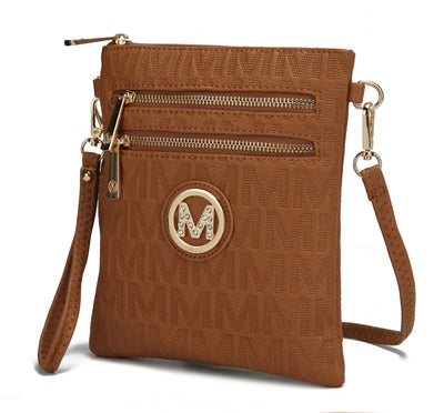 MKF Collection Andrea Women's Crossbody Bag, Chic Crossover Purse Handbag by Mia K - Tan