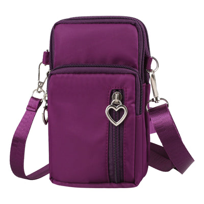 Small Cell Phone Pouch, EEEkit Women's Crossbody Purse Bag, Nylon Lightweight Shoulder Wallet with Adjustable Strap