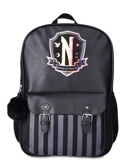 Wednesday Nevermore 17" Backpack, Black