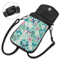 Anna Cowper Small Leather Crossbody Bags for Women, Painted Sling Bag with Adjustable Strap, Waterproof Chest Bag, Phone Purse for Shopping Travel Commuter, Butterfly