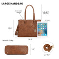 KouLi Buir Handbags for Women Quilted Tote Shoulder Bag Purse Top Handle Satchel Bags