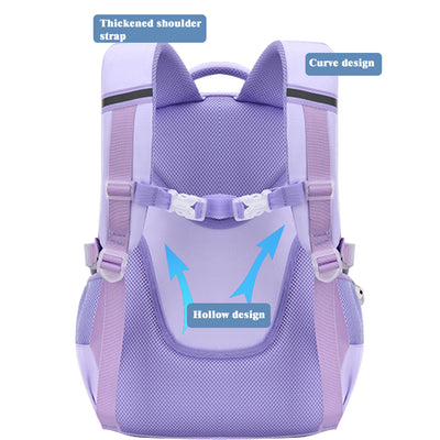 Aursear School Backpack for Girls, Kids School Bag for Teens Girls, Lightweight Bookbag Gifts, Purple