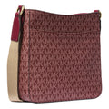 Michael Kors Women's Jet Set Travel Small Signature Logo Top Zip Messenger Crossbody Bag (Oxblood)