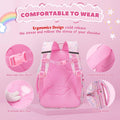 Tyethy Girls Backpack Cute Rainbow School Bag Large Multi-pockets Kids School Backpack Bookbag for Children, Pink