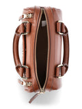 Madden NYC Women's Multi Zipper Barrel Bag, Cognac