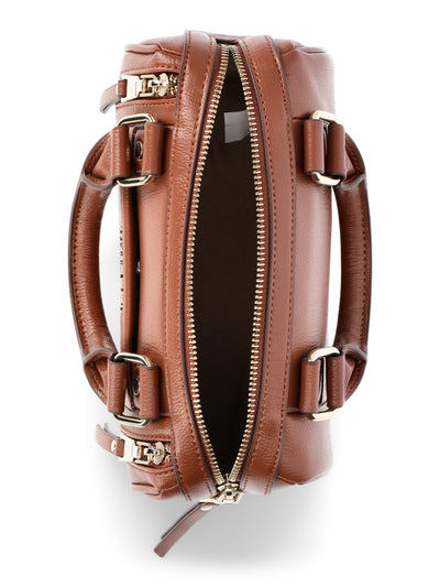 Madden NYC Women's Multi Zipper Barrel Bag, Cognac